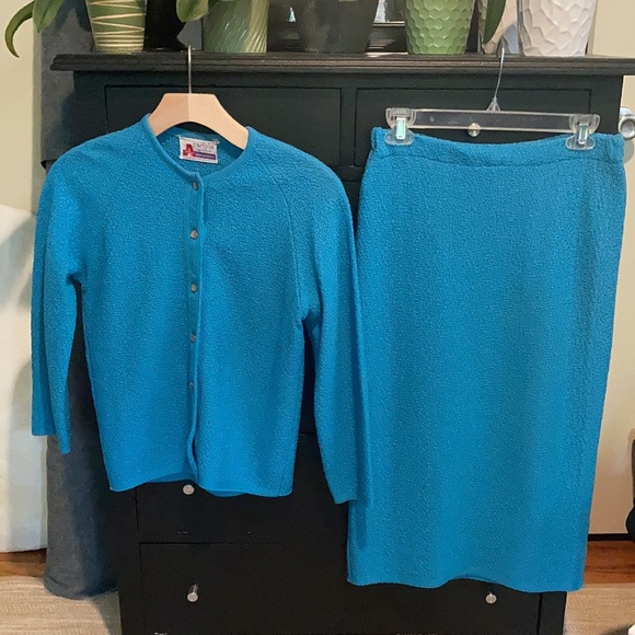 Vintage Boucle Sweater Suit Set size 4 - Picture 2 of 8